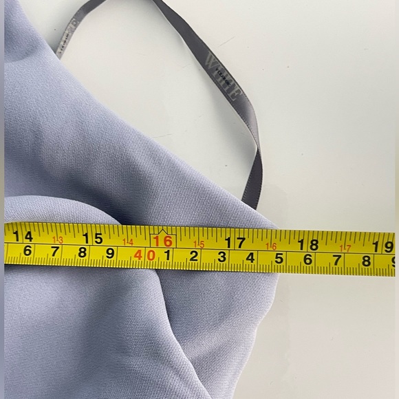 NWT Vera Wang White Halter Dress Gown - Picture 10 of 14